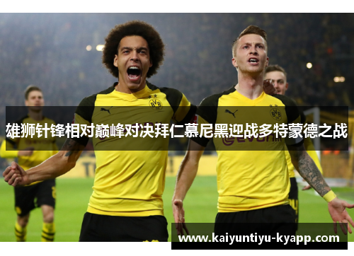 雄狮针锋相对巅峰对决拜仁慕尼黑迎战多特蒙德之战